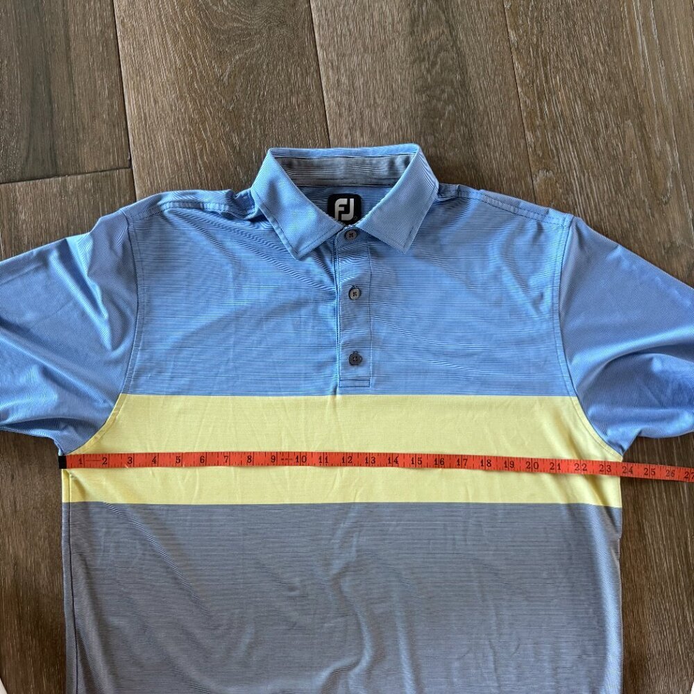 FootJoyLisle stripe collared golf shirt size Large - Picture 3 of 10